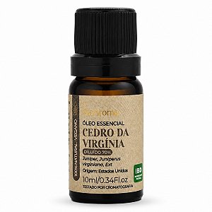 Óleo Essencial Cedro Da Virginia 10ml Via Aroma