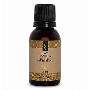 Essência Hidrossolúvel Black Vanilla 30ml Via Aroma