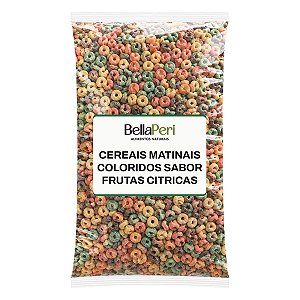 Cereais Matinais Coloridos Sabor Frutas Cítricas Bellaperi Kg