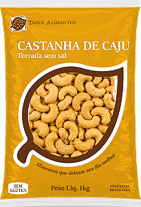 Castanha De Caju W1 Torrada Sem Sal Tainá Alimentos Kg