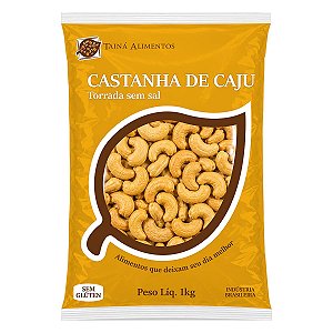 Castanha De Caju W1 Torrada Sem Sal Tainá Alimentos Kg