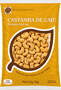 Castanha De Caju W1 Torrada Com Sal Tainá Alimentos Kg