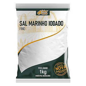 Sal Marinho Extra Iodado Sabor Verde Kg