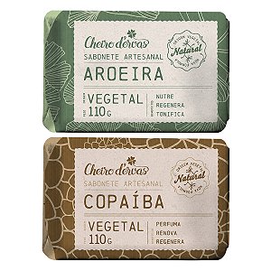 Kit Sabonete de Aroeira + Copaíba 110g Cheiro D'Ervas