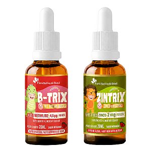 Kit B-Trix Kids Vitamina B12 + Zintrix Zinco em Gotas