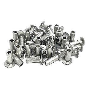 Rebite Para Lona Alumínio 10x12 Maciço 100 Peças