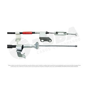 Cabo de Freio Traseiro Lado Direito Hilux SW4 2006/2015 - 1155mm