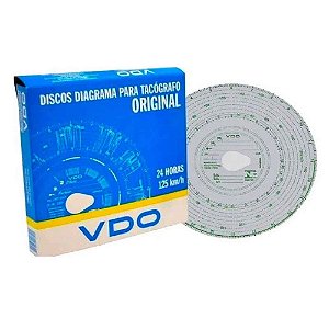 Disco Tacógrafo Diário 24 Horas 125 Quilômetros