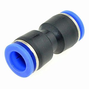 União Reta Emenda Tubo 8mm Engate Rápido