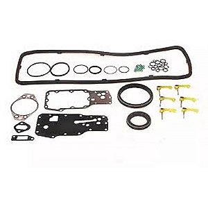 Jogo Junta Motor Inferior Cummins ISB 6 Cilindros 4.5 / Com Retentor Mancal Polia