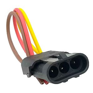 Conector Elétrico 3 Vias Chicote Sonda Lambda