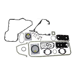 Jogo Junta Motor Inferior Cummins Série Mecânico Total com Retentor