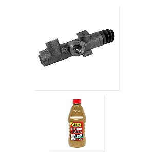 Kit Cilindro Mestre Embreagem Fluido Freio DOT4 VW 13150 13170 e Outros