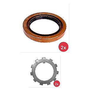 Kit Retentor Roda Traseiro Trava Aranha Cubo VW 13130 14140 e Outros