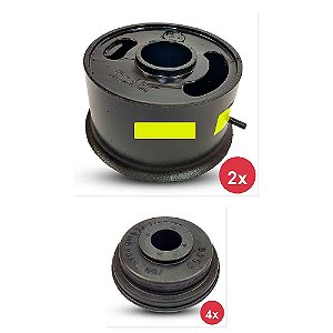 Kit Coxim Traseiro Dianteiro Motor VW 13170 13180 e Outros