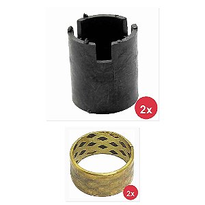 Kit Bucha Volante Direção VW 12140 13170 13170E e Outros