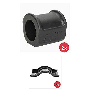 Kit Bucha Estabilizadora Abraçadeira Dianteiro VW 1117 12140 12140H e Outros