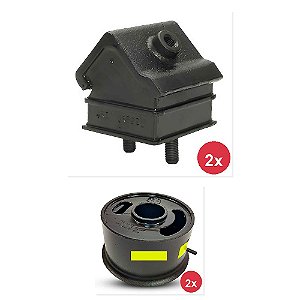 Kit Coxim Dianteiro Traseiro Motor VW 0004 10052 13170 e Outros