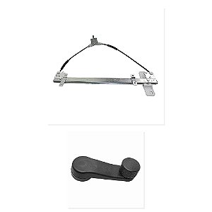 Kit Máquina Vidro Esquerdo Manivela VW 13150 13170 e Outros