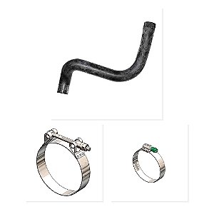 Kit Mangueira Superior Radiador Abraçadeira VW 17320E 19320 19320E e Outros
