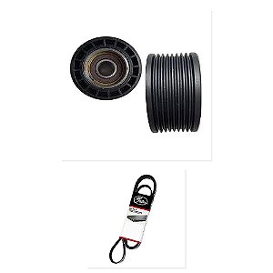 Kit Polia Intermediária Correia Alternador Cummins Mercedes 15059 1718 e Outros