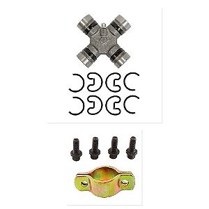 Kit Cruzeta Cardan Fixação F1000 Ranger S10 1600 1750P e Outros