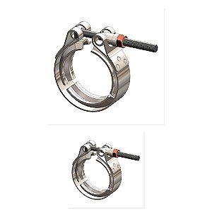Kit Abraçadeira Tipo Turbina Inox None 1215 1217 12180 e Outros