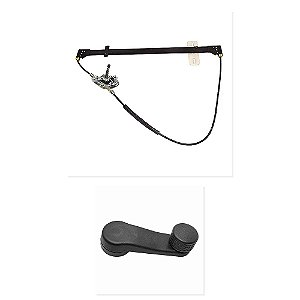 Kit Máquina Vidro Esquerdo Manivela VW 13180 15180 17250 e Outros