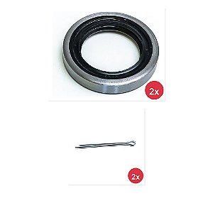 Kit Graxa Rolamento Retentor Roda Dianteiro None 5793 6436 6437 e Outros