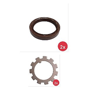 Kit Retentor Roda Lona Freio Traseiro Mercedes Volare W8 V8 e Outros