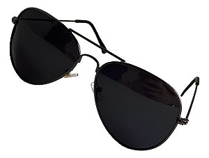 Óculos De Sol Aviador Polarizado Preto Masculino Feminino