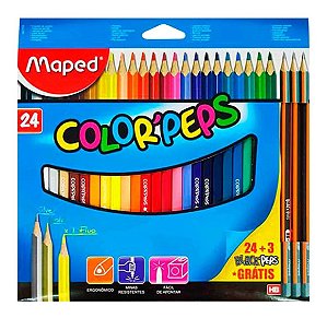 LAPIS DE COR 24 CORES MAPED