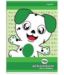 CADERNO BROCHURAO CAPA DURA 80FLS ALIBOMBOM 123