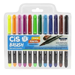 CANETA BRUSH CIS 12 CORES