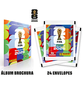 Álbum Capa Cartão + 24 Envelopes -FIFA WORLD CUP 2026™️