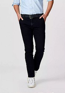 Calça Jeans Masculina Slim Com Bolso Faca - Jeans