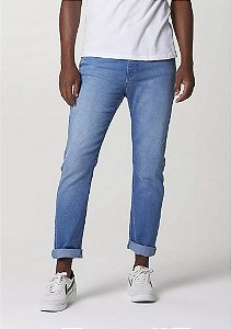 Calça Jeans Masculina Slim Com Elastano - Azul