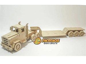 Brinquedo Quebra Cabeça 3d Caminhão Man Mdf Classic