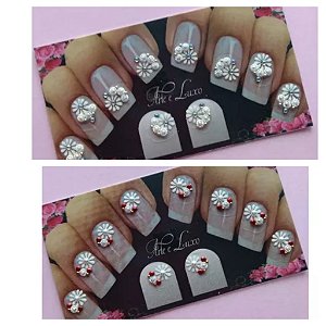 Adesivos artesanais com joias