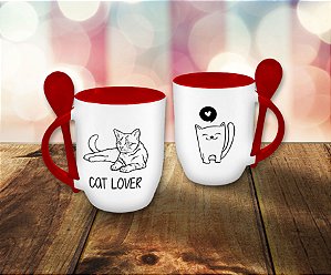 Mockup Caneca e Colher Arte Editável Criação De Anuncios em PSD