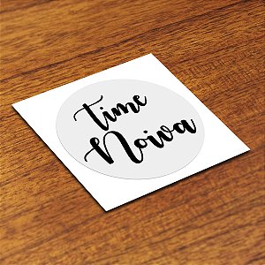 Adesivo Time Noiva e Noivo Transparente a Prova D'água