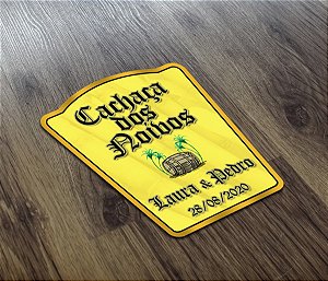 Adesivo Cachaça dos Noivos Vários Tamanhos Rótulo