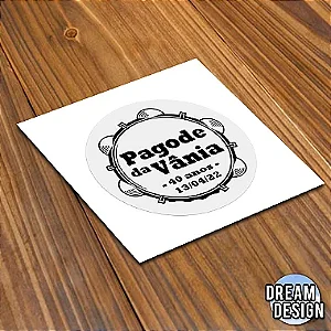 Adesivo Pagode Aniversários e Festas Transparente a Prova D'água