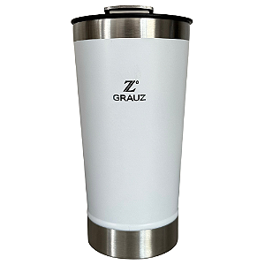 COPO TÉRMICO GRAUZ BRANCO 500 ML COM TAMPA ABRIDOR