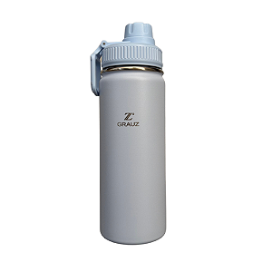 GARRAFA TÉRMICA KIDS GRAUZ AZUL 570 ML COM TAMPA