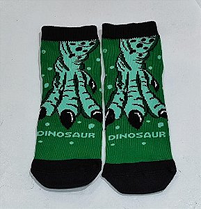 Meia Dinossauro Cano curto