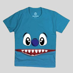 Blusa Stitch abre e fecha a boca