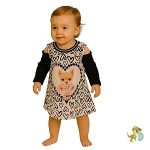 Vestido Bebê Menina Paty Cãozinho