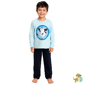 PIJAMA TUBARÃO - BRILHA NO ESCURO