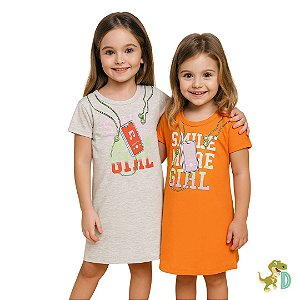 Vestido Menina infantil básico